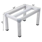 Support de rayonnage en aluminium avec une capacité de 450 kg, étagère alimentaire de sol commerciale pour restaurants, cuisines, magasins