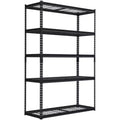 5-Tier Garage Shelving Rack  Industrial Metal Storage Shelf  Adjustable, 2500 lbs Capacity, Steel Wire, Utility for Garage, Basement, Warehouse