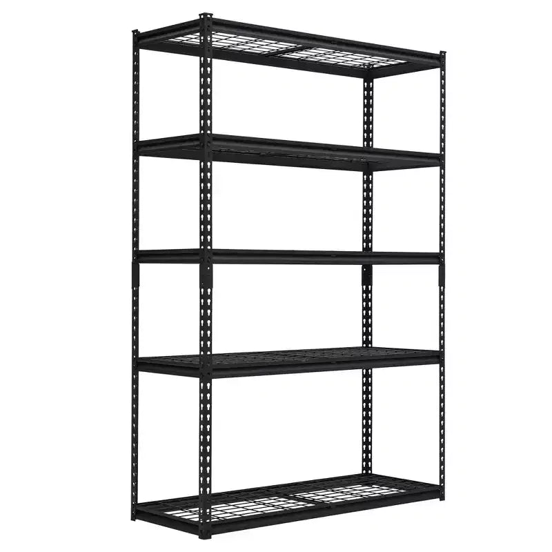 Étagère de rangement à 5 niveaux pour garage, étagère de rangement industrielle en métal, réglable, capacité de 1134 kg, fil d'acier, utilisation pour garage, sous-sol, entrepôt