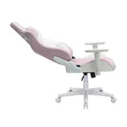 TUYOHW Chaise de jeu pivotante de 136 kg avec hauteur réglable, oreiller lombaire et appui-tête, roulettes, fauteuil de bureau ergonomique pour le bureau et la maison