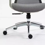 Chaise de bureau ergonomique TUYOHW avec dossier haut en maille, inclinable à 120° et pivotante à 360°, chaise d'ordinateur à base en nylon avec roulettes, hauteur réglable
