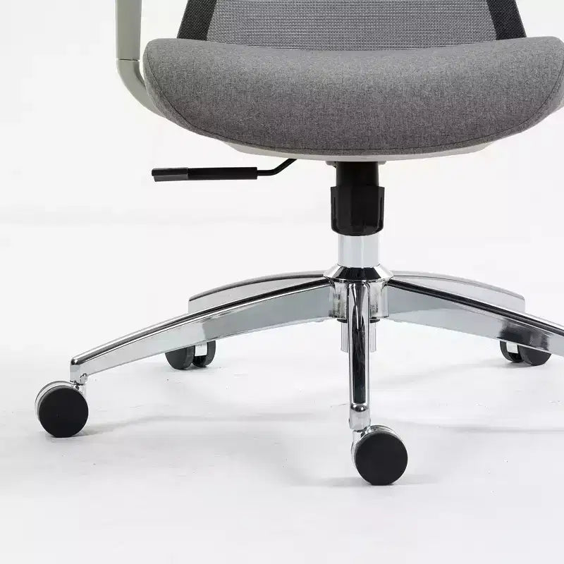 Chaise de bureau ergonomique TUYOHW avec dossier haut en maille, inclinable à 120° et pivotante à 360°, chaise d'ordinateur à base en nylon avec roulettes, hauteur réglable