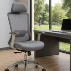 TUYOHW Ergonomic Office Chair with Mesh High Back,120Recliner&360Swivel Computer Chair,Nylon Base PC Chair with Wheels,Adjustable Height