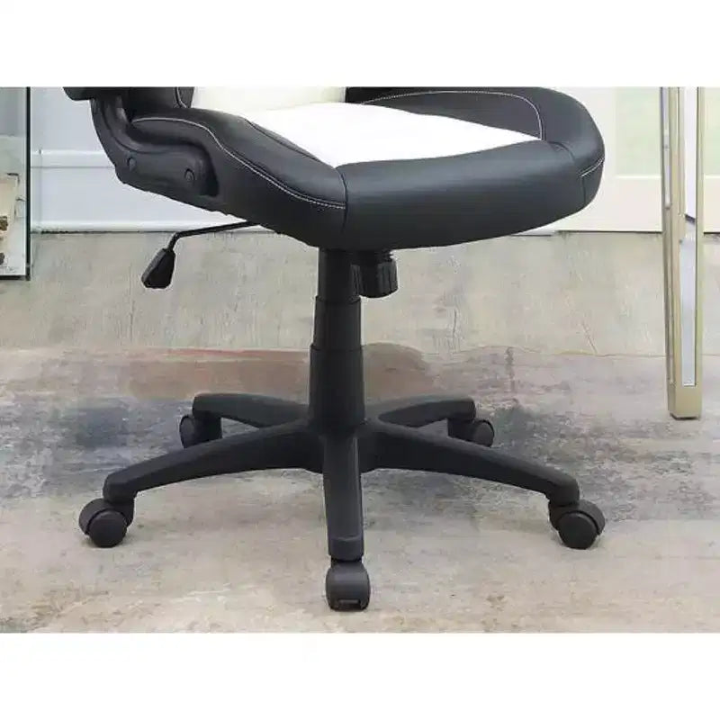 Chaise de jeu pivotante TUYOHW avec hauteur réglable et roulettes, chaise de bureau ergonomique pour jeux vidéo pour le bureau et la maison, chaise de loisirs rembourrée