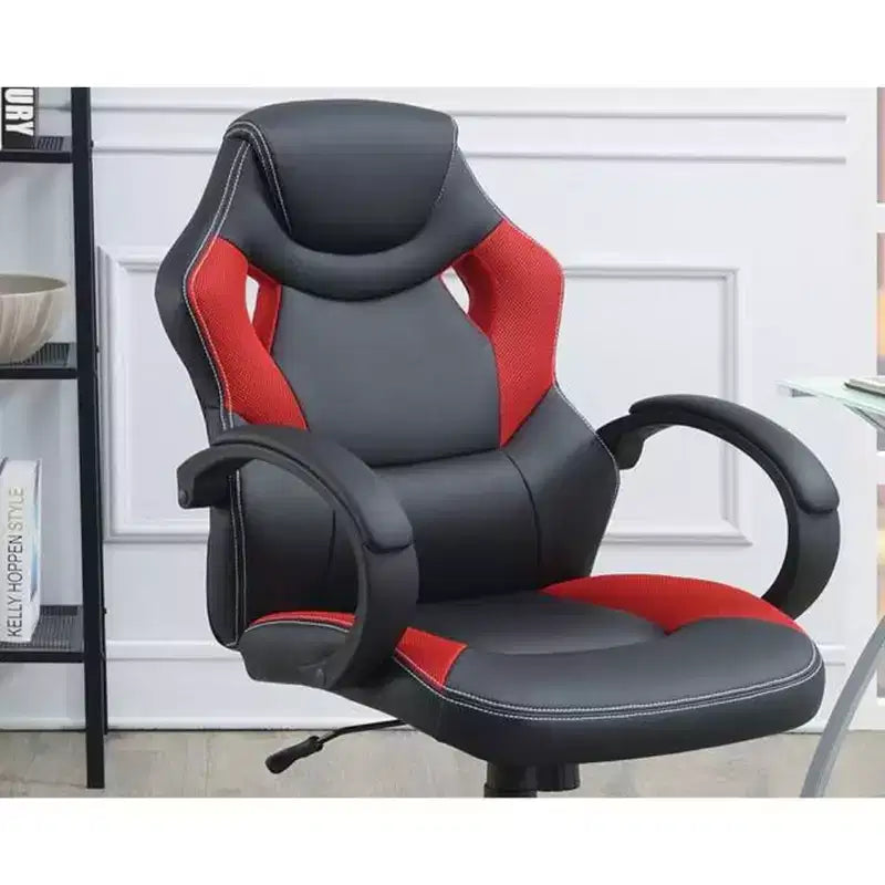 Chaise de jeu pivotante TUYOHW avec hauteur réglable et roulettes, chaise de bureau ergonomique pour jeux vidéo pour le bureau et la maison, chaise de loisirs rembourrée