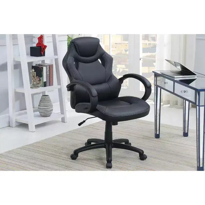 Chaise de jeu pivotante TUYOHW avec hauteur réglable et roulettes, chaise de bureau ergonomique pour jeux vidéo pour le bureau et la maison, chaise de loisirs rembourrée