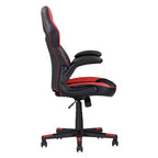 TUYOHW Chaise de jeu ergonomique réglable Chaise pivotante à 360° avec roulettes, Chaise d'ordinateur noir/rouge pour le bureau et la maison, Chaise de loisirs polyvalente, Noir/Rouge