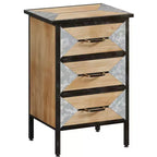 Meuble de rangement moderne en bois à 3 tiroirs, Console autonome, Organisateur polyvalent pour Entrée, Chambre, Couloir et plus