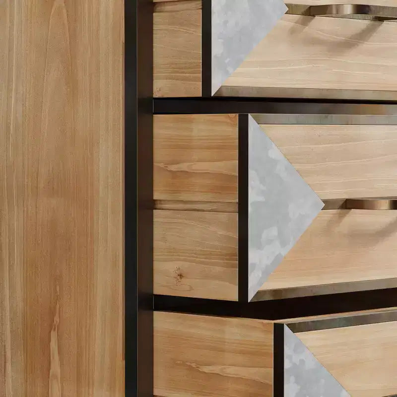 Meuble de rangement moderne en bois à 3 tiroirs, Console autonome, Organisateur polyvalent pour Entrée, Chambre, Couloir et plus