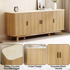 Meuble de buffet Dyonery avec armoire de rangement, armoire à couverts avec étagères réglables, convient aux salons