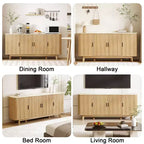 Meuble de buffet Dyonery avec armoire de rangement, armoire à couverts avec étagères réglables, convient aux salons