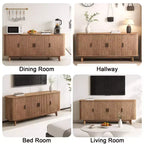 Meuble de buffet Dyonery avec armoire de rangement, armoire à couverts avec étagères réglables, convient aux salons