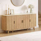 Meuble de buffet Dyonery avec armoire de rangement, armoire à couverts avec étagères réglables, convient aux salons