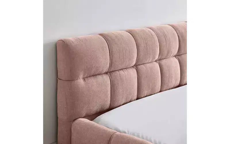 TUYOHW Cadre de lit plateforme rembourré, lit en tissu chenille avec tête de lit, cadre de lit queen size moderne avec cadre solide pour chambre à coucher