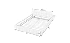 TUYOHW Cadre de lit plateforme rembourré, lit en tissu chenille avec tête de lit, cadre de lit queen size moderne avec cadre solide pour chambre à coucher
