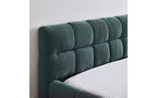 TUYOHW Cadre de lit plateforme rembourré, lit en tissu chenille avec tête de lit, cadre de lit queen size moderne avec cadre solide pour chambre à coucher