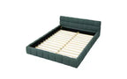 TUYOHW Cadre de lit plateforme rembourré, lit en tissu chenille avec tête de lit, cadre de lit queen size moderne avec cadre solide pour chambre à coucher