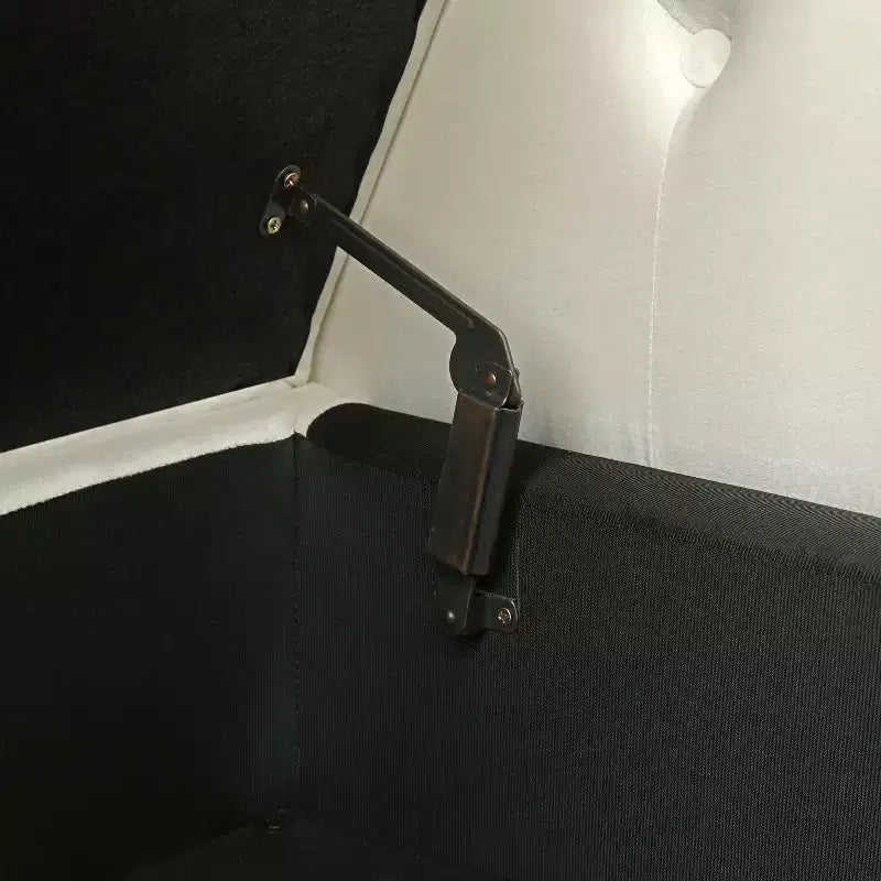 Banc de Rangement TUYOHW 63 avec Boutons Touffetés et Oreiller en Velours, Banc de Lit avec Pieds en Bois, Banc d'Entrée pour Salon, Chambre à Coucher