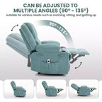 Fauteuil inclinable de massage surdimensionné Acekool, canapé simple ergonomique avec vibration, repose-pieds, pour le salon