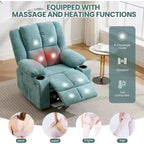 Fauteuil inclinable de massage surdimensionné Acekool, canapé simple ergonomique avec vibration, repose-pieds, pour le salon