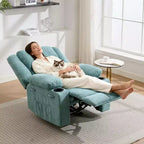 Fauteuil inclinable de massage surdimensionné Acekool, canapé simple ergonomique avec vibration, repose-pieds, pour le salon