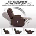 Fauteuil inclinable de massage surdimensionné Acekool, canapé simple ergonomique avec vibration, repose-pieds, pour le salon