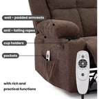 Fauteuil inclinable de massage surdimensionné Acekool, canapé simple ergonomique avec vibration, repose-pieds, pour le salon