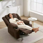 Fauteuil inclinable de massage surdimensionné Acekool, canapé simple ergonomique avec vibration, repose-pieds, pour le salon