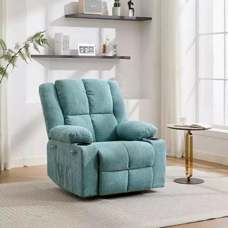 Fauteuil inclinable de massage surdimensionné Acekool, canapé simple ergonomique avec vibration, repose-pieds, pour le salon