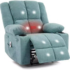 Fauteuil inclinable de massage surdimensionné Acekool, canapé simple ergonomique avec vibration, repose-pieds, pour le salon