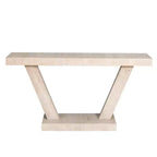 TUYOHW 60IN Table Console en Bois Vieilli Style Vintage avec Meuble de Rangement à 2 Niveaux en Bois Massif, Table d'Entrée avec Base Épaisse, Table de Couloir