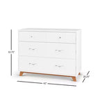 Lit de bébé SOHO Child Craft, commode 3 tiroirs, chiffonnier, table de chevet, ensemble de chambre de bébé 4 pièces