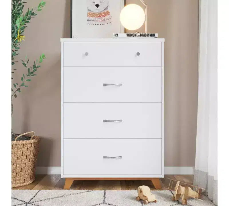Lit de bébé SOHO Child Craft, commode 3 tiroirs, chiffonnier, table de chevet, ensemble de chambre de bébé 4 pièces