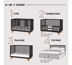 Lit de bébé SOHO Child Craft, commode 3 tiroirs, chiffonnier, table de chevet, ensemble de chambre de bébé 4 pièces
