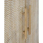 Meuble de rangement d'appoint Signature Design by Ashley Dallinbury avec portes sculptées, naturel et blanchi à la chaux