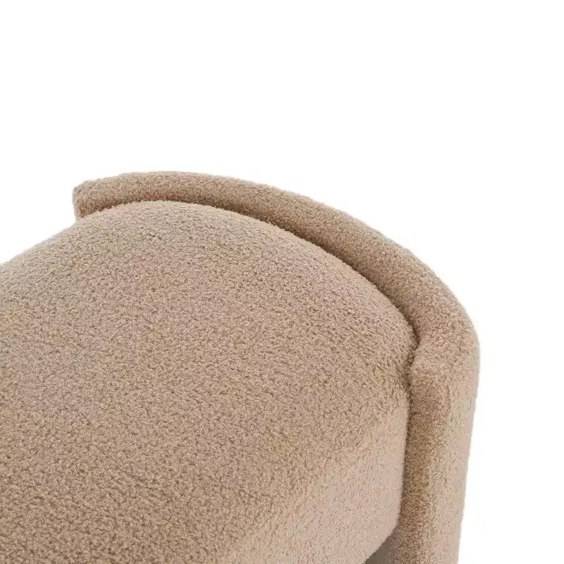 Banc ottoman, Pouf rembourré minimaliste avec cadre en bois, Banc de bout de lit/d'entrée/de chambre à coucher/de salon/de bureau à domicile