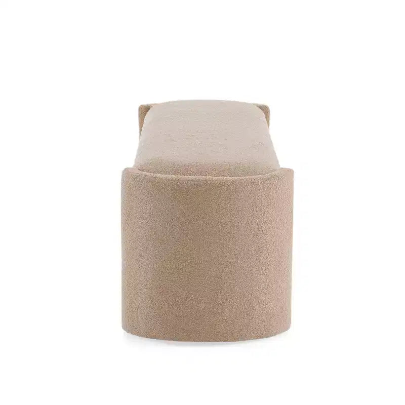 Banc ottoman, Pouf rembourré minimaliste avec cadre en bois, Banc de bout de lit/d'entrée/de chambre à coucher/de salon/de bureau à domicile