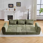 Canapé sectionnel modulaire moderne, canapé-lit pliant convertible, canapé compressé en chenille douce pour salon, chambre à coucher-Panipeachy