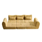 Canapé sectionnel modulaire moderne, canapé-lit pliant convertible, canapé compressé en chenille douce pour salon, chambre à coucher-Panipeachy