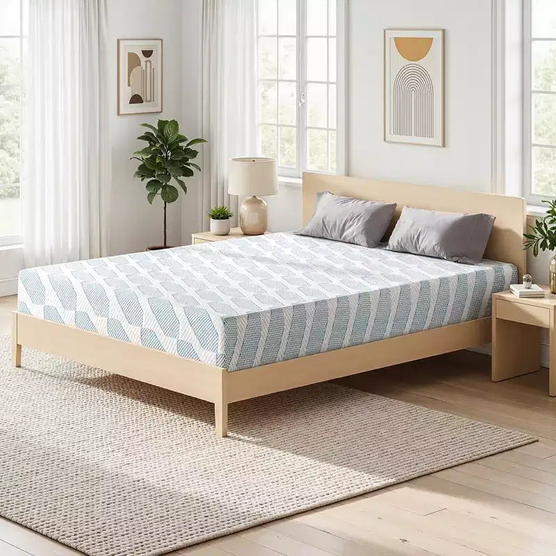 EHMKNP Matelas en mousse à mémoire de forme 6 pouces, tailles jumeau/jumeau XL/double pour adulte/adolescent/simple, rafraîchissant, housse amovible et lavable, fermeté moyenne