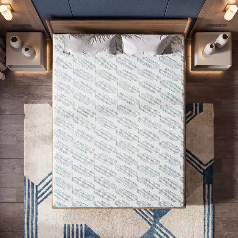 EHMKNP Matelas en mousse à mémoire de forme 6 pouces, tailles jumeau/jumeau XL/double pour adulte/adolescent/simple, rafraîchissant, housse amovible et lavable, fermeté moyenne