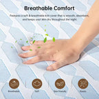 EHMKNP Matelas en mousse à mémoire de forme 6 pouces, tailles jumeau/jumeau XL/double pour adulte/adolescent/simple, rafraîchissant, housse amovible et lavable, fermeté moyenne