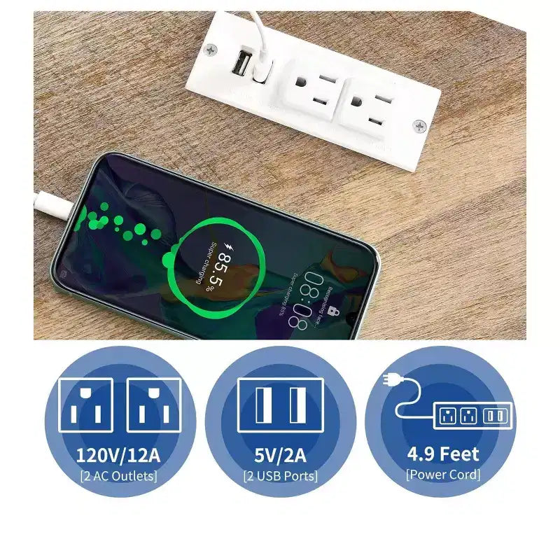 Meuble TV d'angle de ferme pour téléviseur 50 pouces, meuble de divertissement avec rangement et prise de courant, meuble console TV pour salon