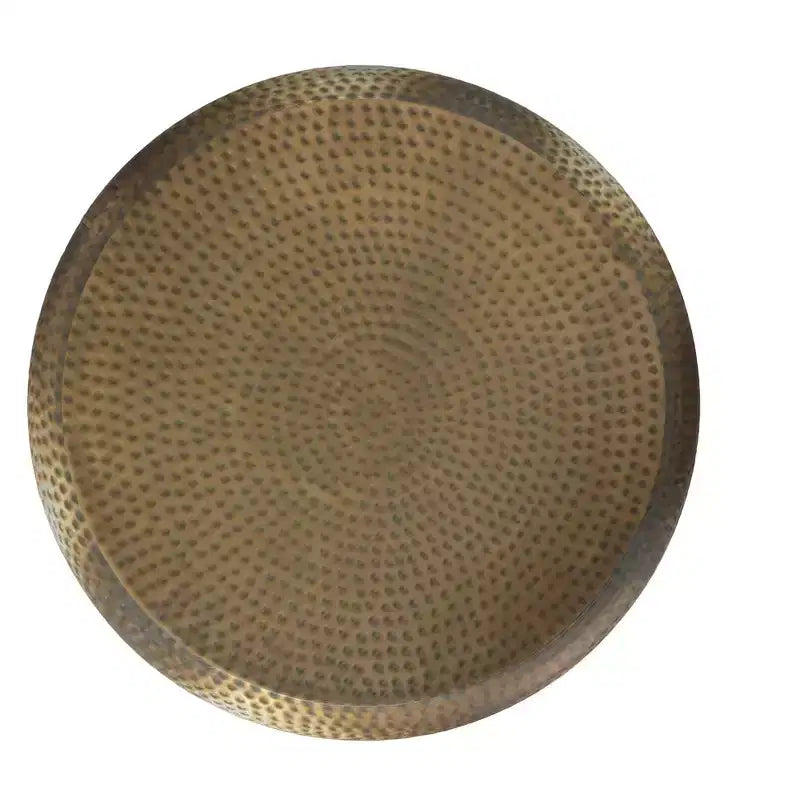 Table basse industrielle moderne Lerner de 91,4 cm de large en fer doré antique, assemblée