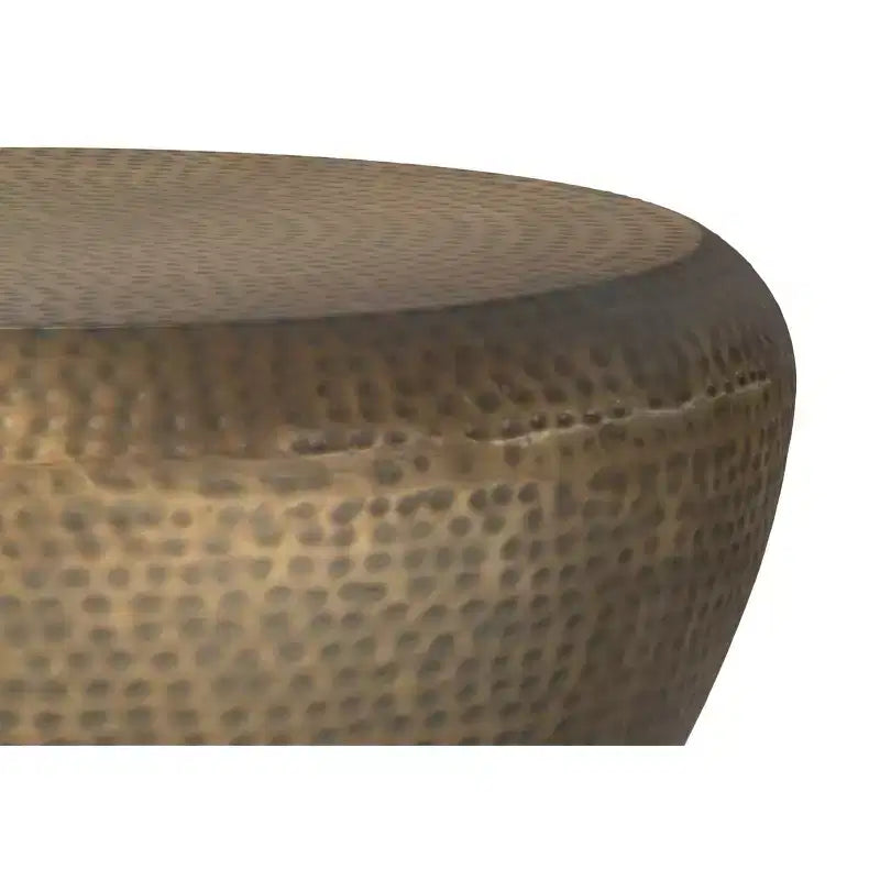 Table basse industrielle moderne Lerner de 91,4 cm de large en fer doré antique, assemblée