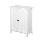 sumyeg Meuble de rangement de salle de bain avec double porte et étagère réglable