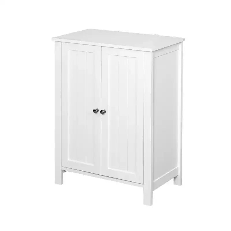 sumyeg Meuble de rangement de salle de bain avec double porte et étagère réglable