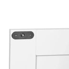 sumyeg Meuble de rangement de salle de bain avec double porte et étagère réglable