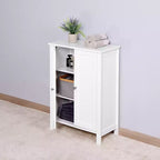 sumyeg Meuble de rangement de salle de bain avec double porte et étagère réglable
