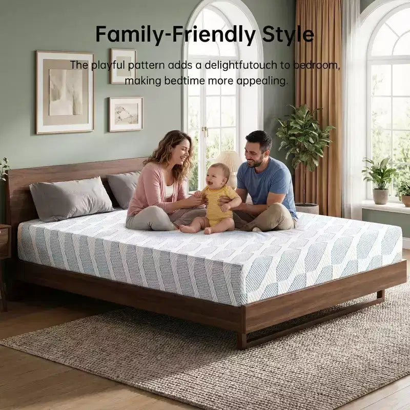 EHMKNP Matelas en mousse à mémoire de forme rafraîchissante 8 pouces – Tailles Twin/Twin XL/Full – Fermeté moyenne